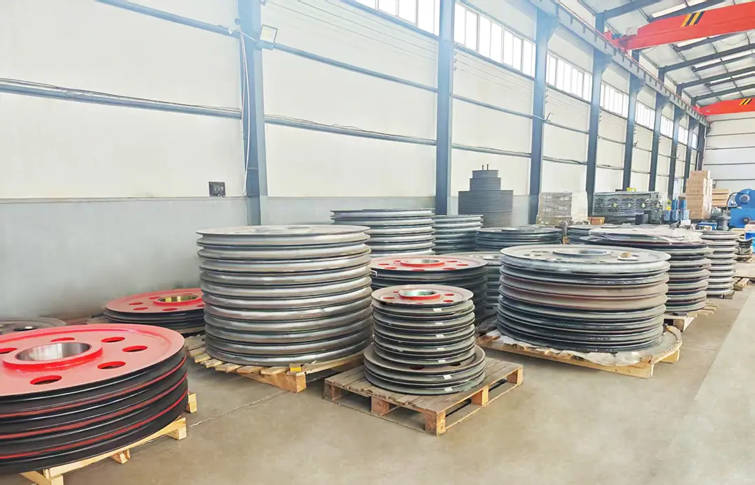 A view of the semi-finished goods warehouse