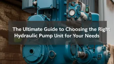 The Ultimate Guide to Choosing the Right Hydraulic Pump Unit for Your Needs
